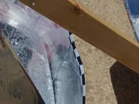 frying meat using a box solar cooker