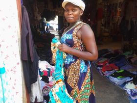 Esther is happy of her new career. She can easily get food for herself and her family.